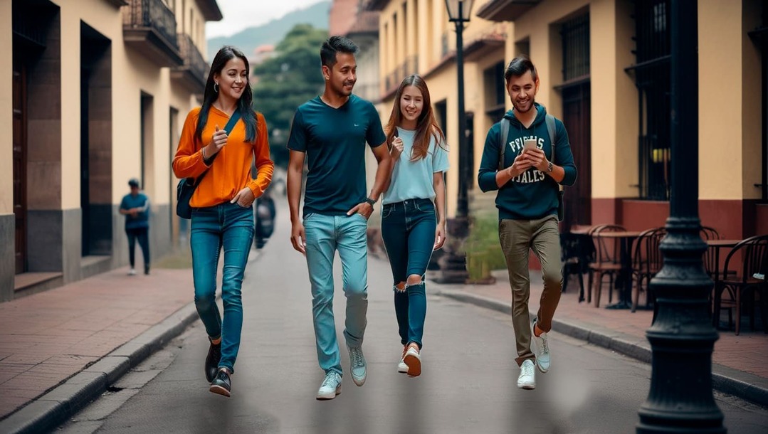 Jóvenes de Posgrado llegando a la CUN