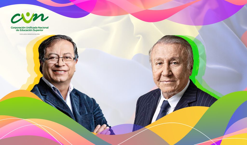 Izquierda: Gustavo Petro / Derecha: Rodolfo Hernandez, candidatos presidenciales 2022
